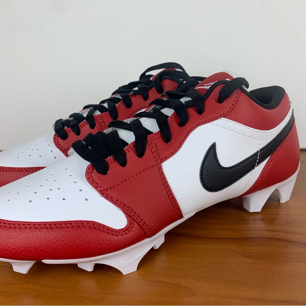 Nike Air Jordan 1 Low TD “Chicago” Football Cleats - Picture 10 of 12